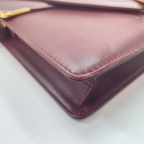CARTIER Must Line Shoulder Bag wine-red WS33754