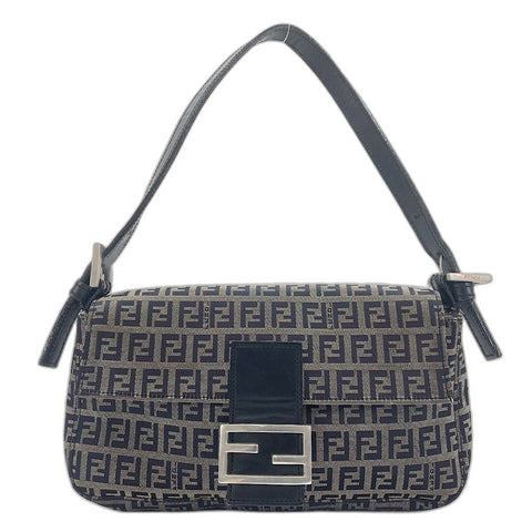 FENDI Mamma bucket Zucchino Shoulder Bag black WS33756