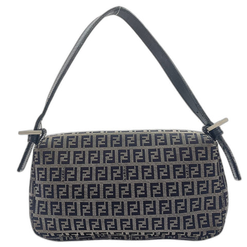 FENDI Mamma bucket Zucchino Shoulder Bag black WS33756