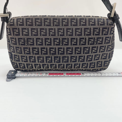 FENDI Mamma bucket Zucchino Shoulder Bag black WS33756