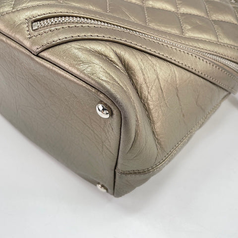 CHANEL Cambon line Shoulder Bag gold WS33757