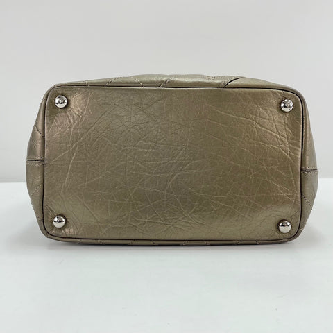 CHANEL Cambon line Shoulder Bag gold WS33757