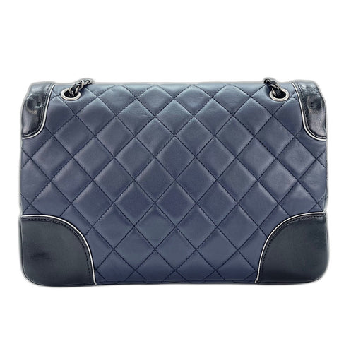 CHANEL Paris Salzburg 25 Shoulder Bag Navy WS33765