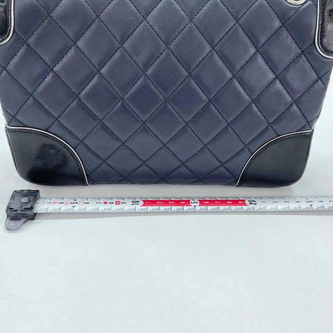 CHANEL Paris Salzburg 25 Shoulder Bag Navy WS33765