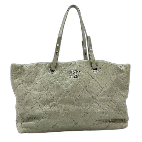 CHANEL On the load Tote Bag green WS33766