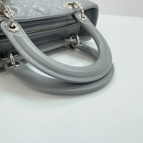 Christian Dior Lady Dior 2WAY Handbag gray WS33772
