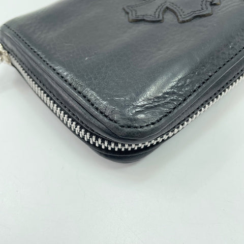 CHROME HEARTS REC F ZIP Purse black WS33774
