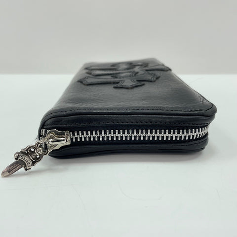 CHROME HEARTS REC F ZIP Purse black WS33774