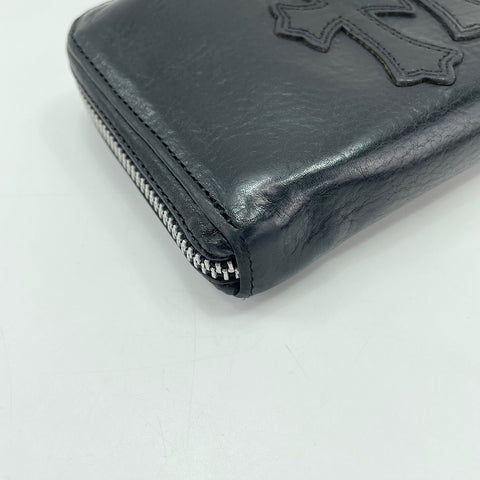 CHROME HEARTS REC F ZIP Purse black WS33774
