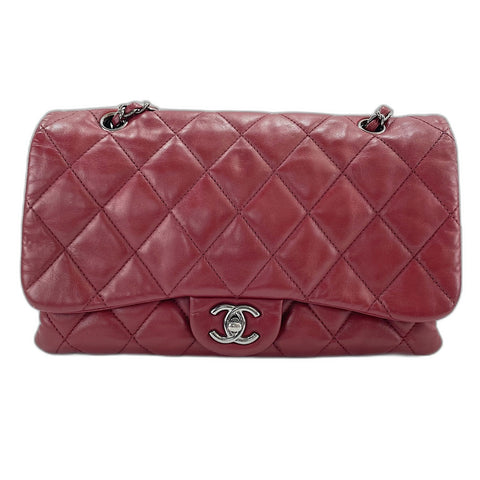 CHANEL Matelasse Shoulder Bag Red WS33775