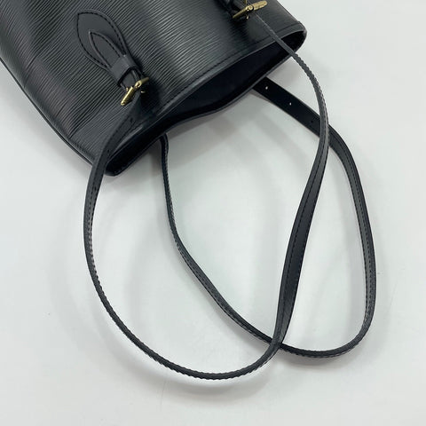 LOUIS VUITTON Petit Bucket PM Tote Bag black WS33776