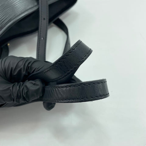 LOUIS VUITTON Petit Bucket PM Tote Bag black WS33776