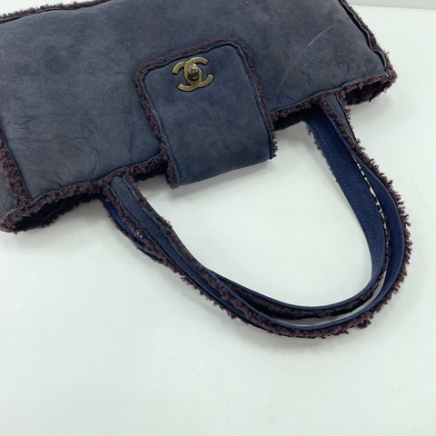 CHANEL Handbag Navy WS33787