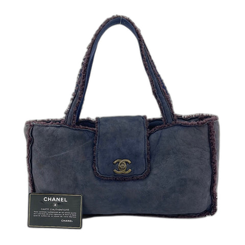 CHANEL Handbag Navy WS33787