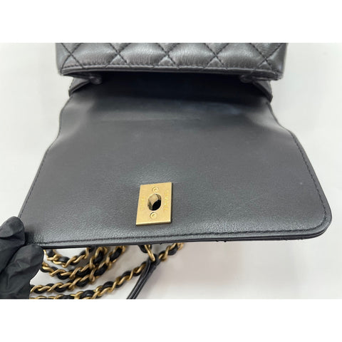 CHANEL Coco handle XXS Shoulder Bag black WS33791