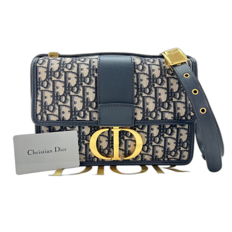 Christian Dior 30 Montaigne Shoulder Bag Navy WS33795