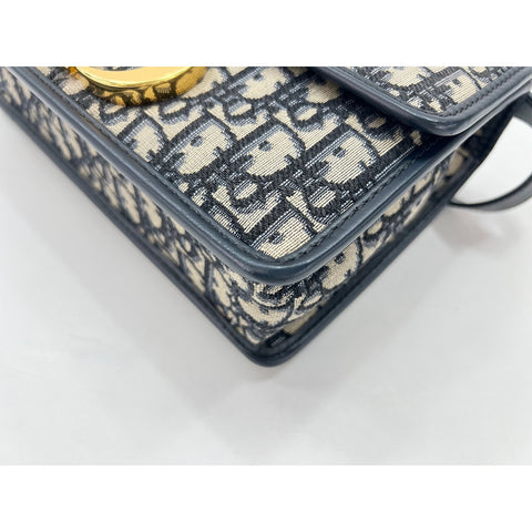 Christian Dior 30 Montaigne Shoulder Bag Navy WS33795