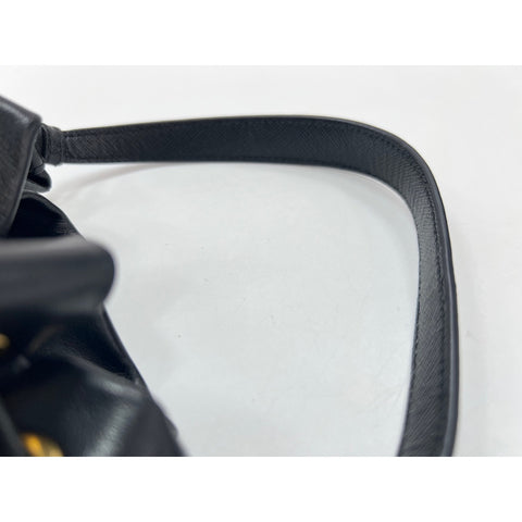 PRADA duet Shoulder Bag black WS33797
