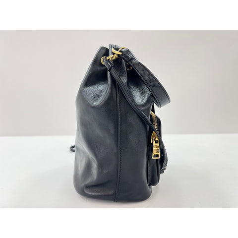PRADA duet Shoulder Bag black WS33797