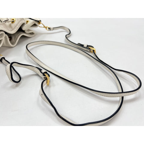 PRADA duet Shoulder Bag white WS33798