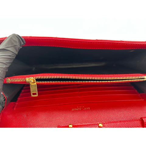 SAINT LAURENT PARIS Cassandra Shoulder Bag Red WS33804