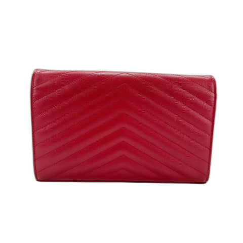 SAINT LAURENT PARIS Cassandra Shoulder Bag Red WS33804
