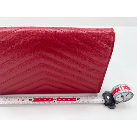 SAINT LAURENT PARIS Cassandra Shoulder Bag Red WS33804