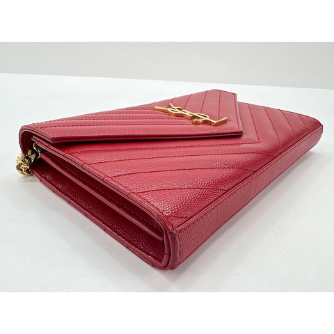 SAINT LAURENT PARIS Cassandra Shoulder Bag Red WS33804