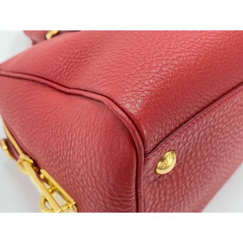 PRADA Tote Bag Red WS33806