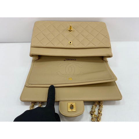 CHANEL Matrasse 25 Shoulder Bag beige WS33808