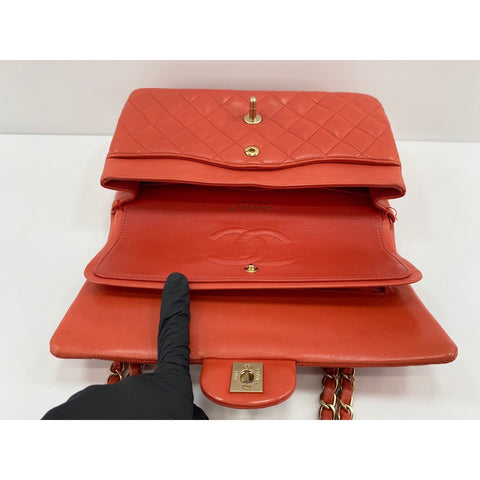 CHANEL Matrasse 25 Shoulder Bag Orange WS33809