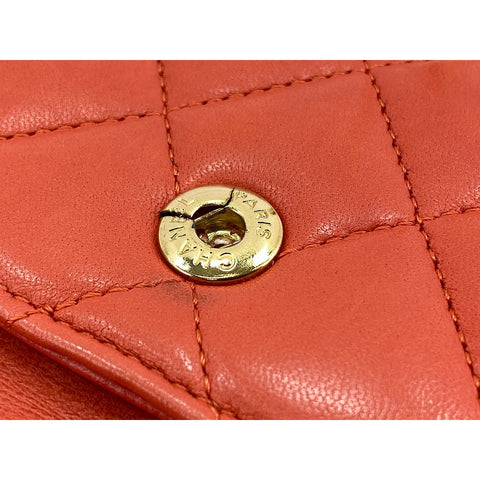 CHANEL Matrasse 25 Shoulder Bag Orange WS33809