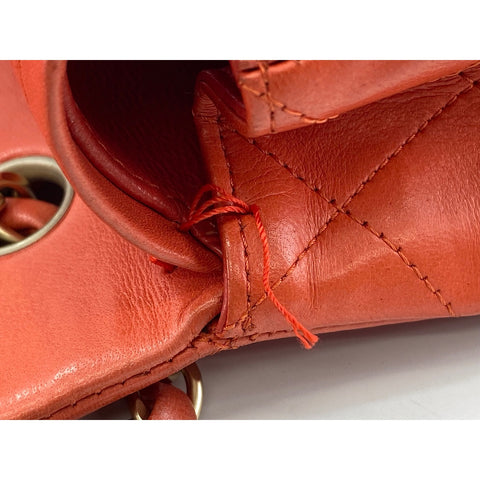 CHANEL Matrasse 25 Shoulder Bag Orange WS33809