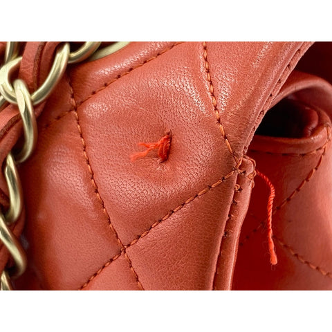 CHANEL Matrasse 25 Shoulder Bag Orange WS33809