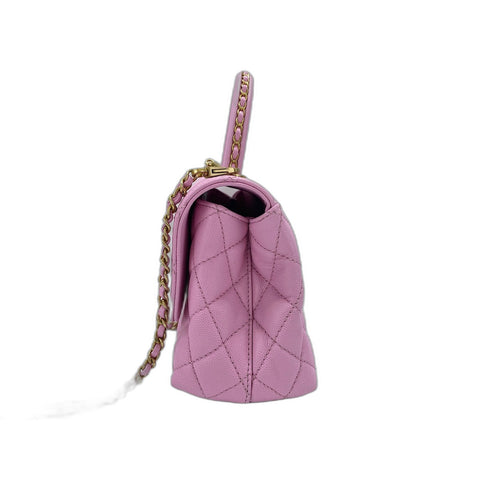 CHANEL Coco handle Shoulder Bag pink WS33823