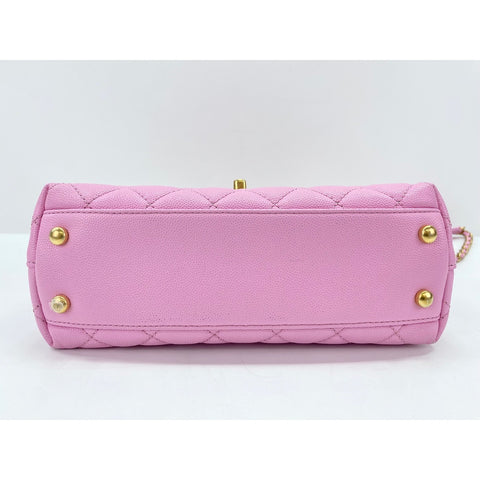 CHANEL Coco handle Shoulder Bag pink WS33823