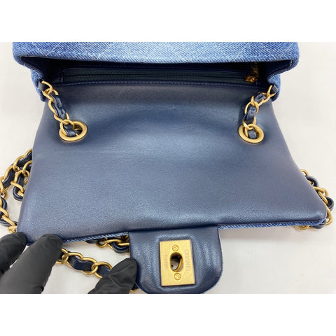CHANEL Mini matrasse Shoulder Bag blue WS33824