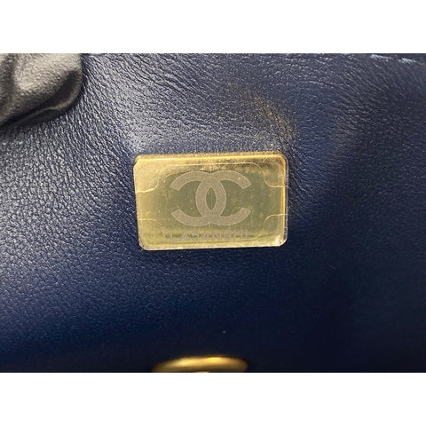 CHANEL Mini matrasse Shoulder Bag blue WS33824