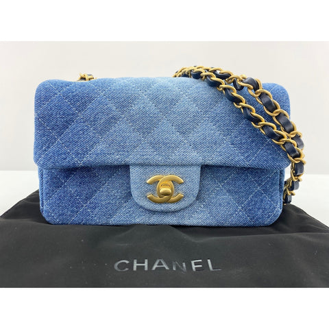 CHANEL Mini matrasse Shoulder Bag blue WS33824