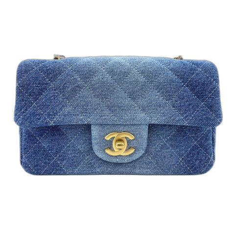 CHANEL Mini matrasse Shoulder Bag blue WS33824