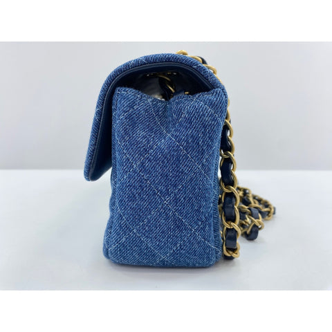 CHANEL Mini matrasse Shoulder Bag blue WS33824