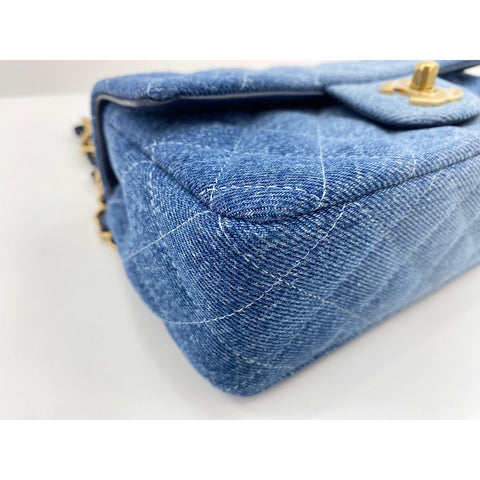 CHANEL Mini matrasse Shoulder Bag blue WS33824