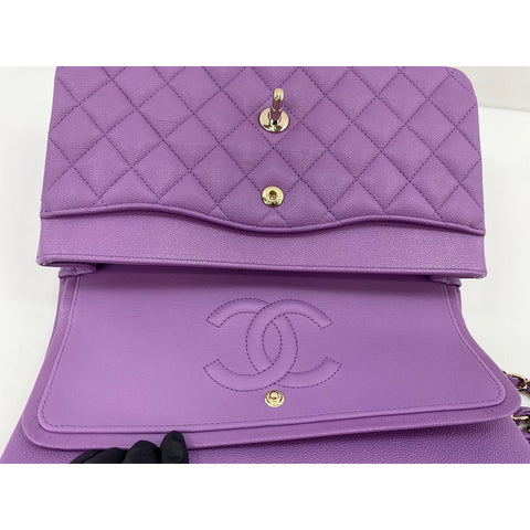 CHANEL Matrasse 25 Shoulder Bag purple WS33826