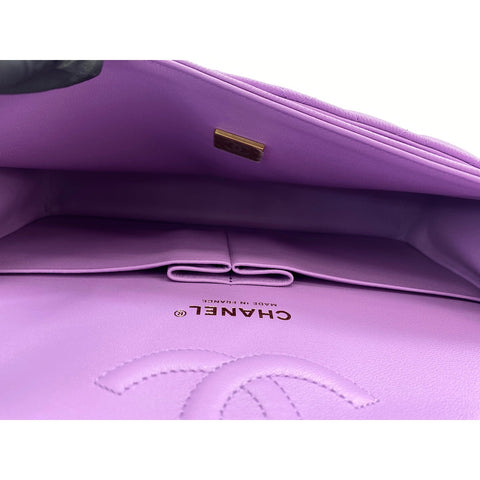 CHANEL Matrasse 25 Shoulder Bag purple WS33826