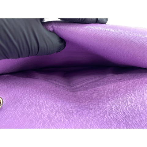 CHANEL Matrasse 25 Shoulder Bag purple WS33826