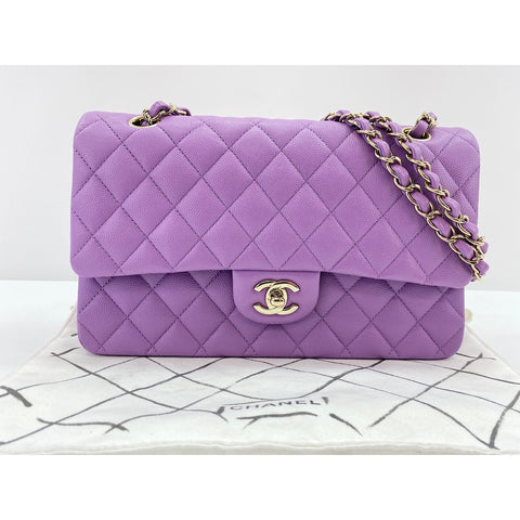 CHANEL Matrasse 25 Shoulder Bag purple WS33826