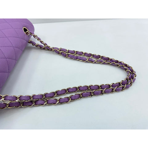 CHANEL Matrasse 25 Shoulder Bag purple WS33826