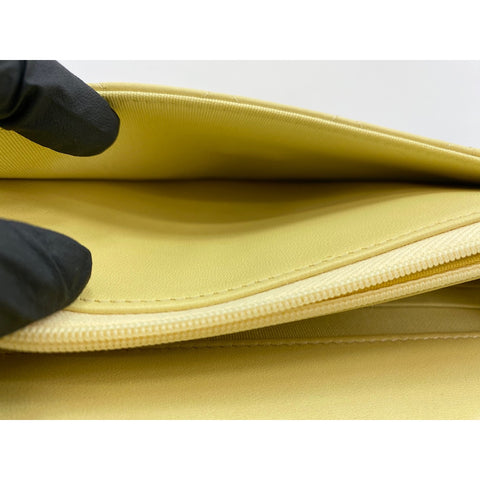 CHANEL Mini matrasse Shoulder Bag yellow WS33827