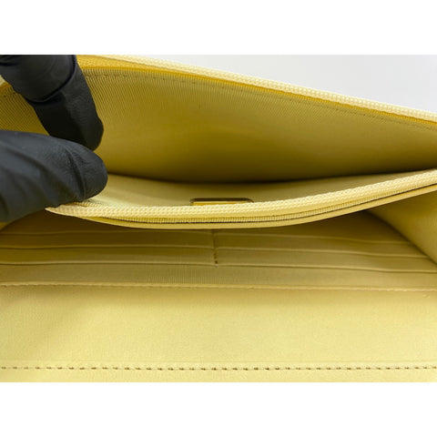 CHANEL Mini matrasse Shoulder Bag yellow WS33827