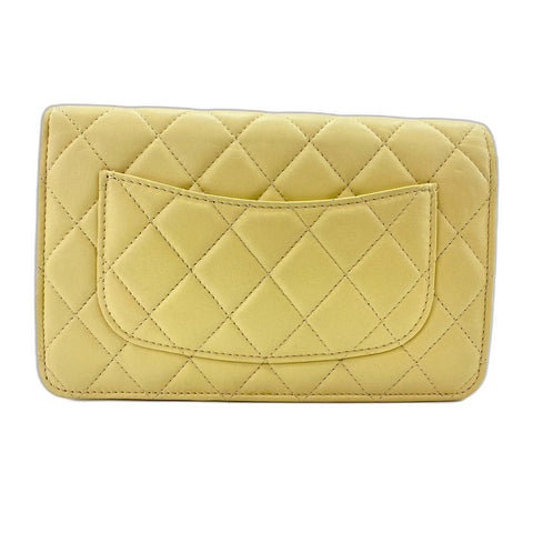 CHANEL Mini matrasse Shoulder Bag yellow WS33827